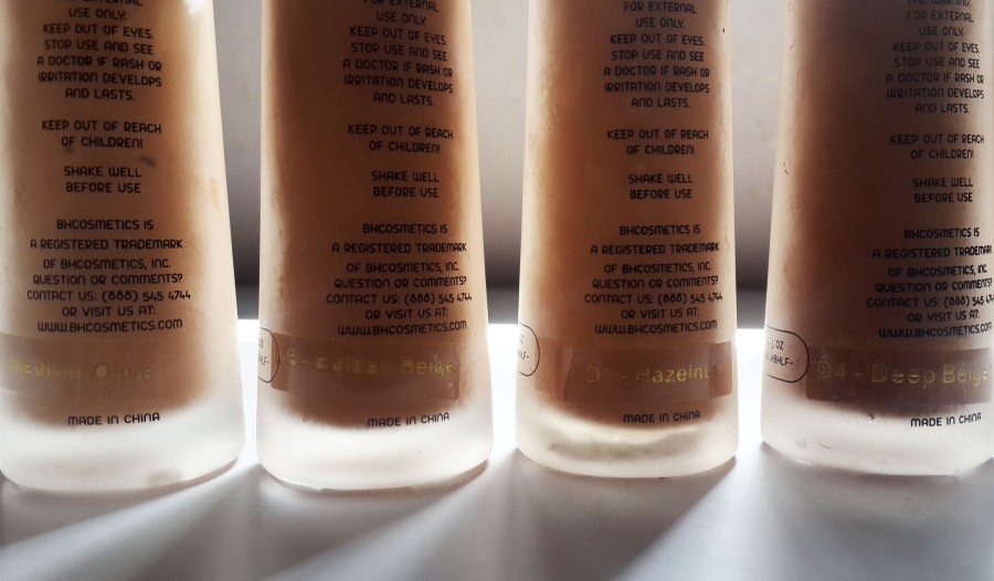 Review&Swatches : BH Cosmetics Liquid Foundations